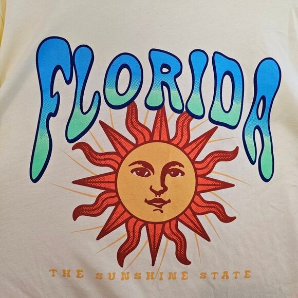 Where I'm From Florida T-Shirt Men Size XXL Yellow The Sunshine State Streetwear - Picture 2 of 10